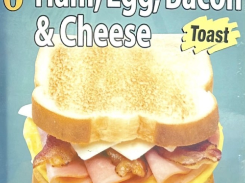 Toast Ham, egg, bacon & cheese