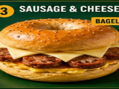 Bagel Sausage & cheese