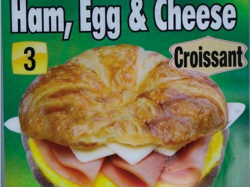 Croissant, Ham, Egg & Cheese