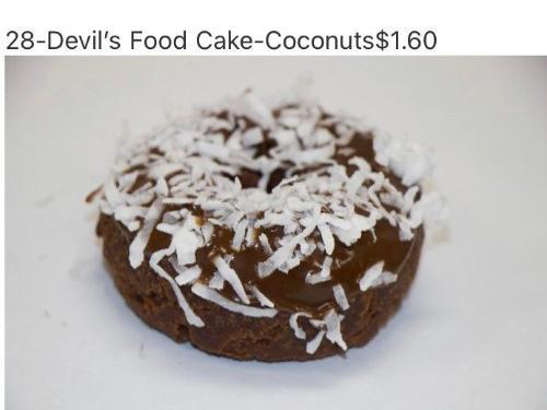 Double Chocolate Cake Donut w/ Coconut