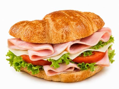 Croissant, Ham & Cheese Sandwich