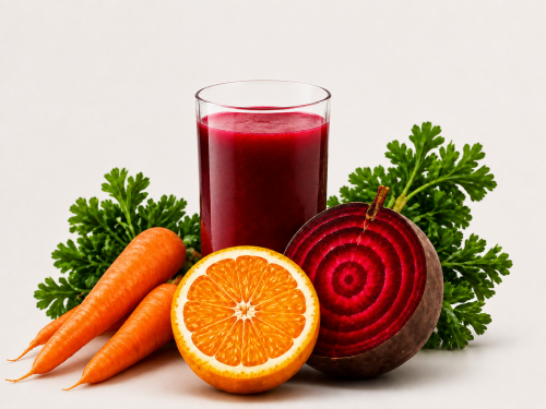 8 BEETROOT, CARROT & ORANGE