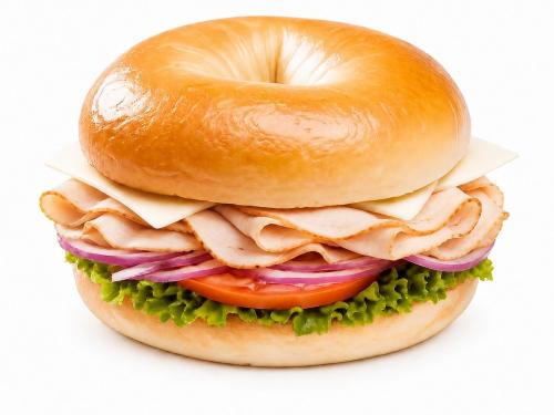 Bagel Turkey & Cheese Sandwich